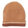 Bruin gebreide muts - Knitted hat brown